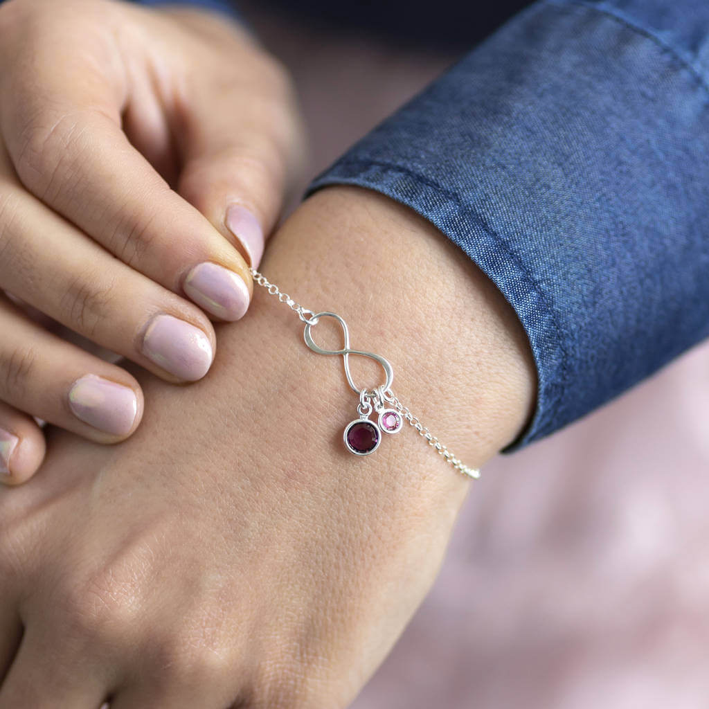 Infinity deals birthstone bracelet