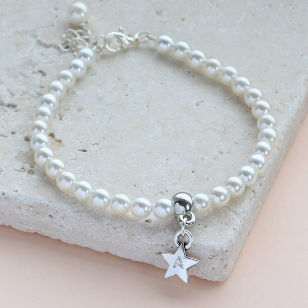 Image shows Personalised Star Pearl Bracelet