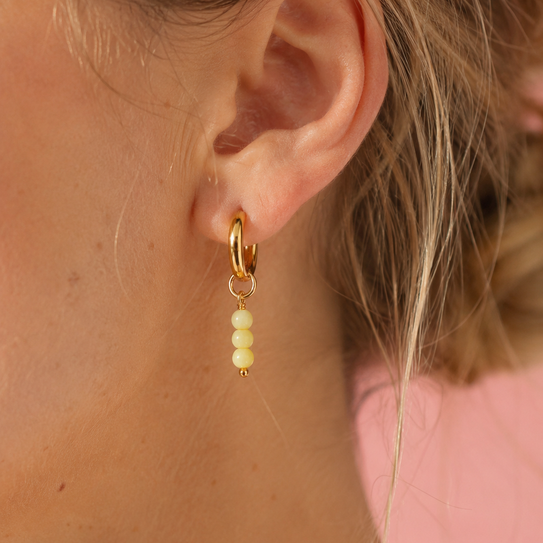 Pocketful Pick - Pastel Swarovski Pearl Multi-Way Hoop Earrings
