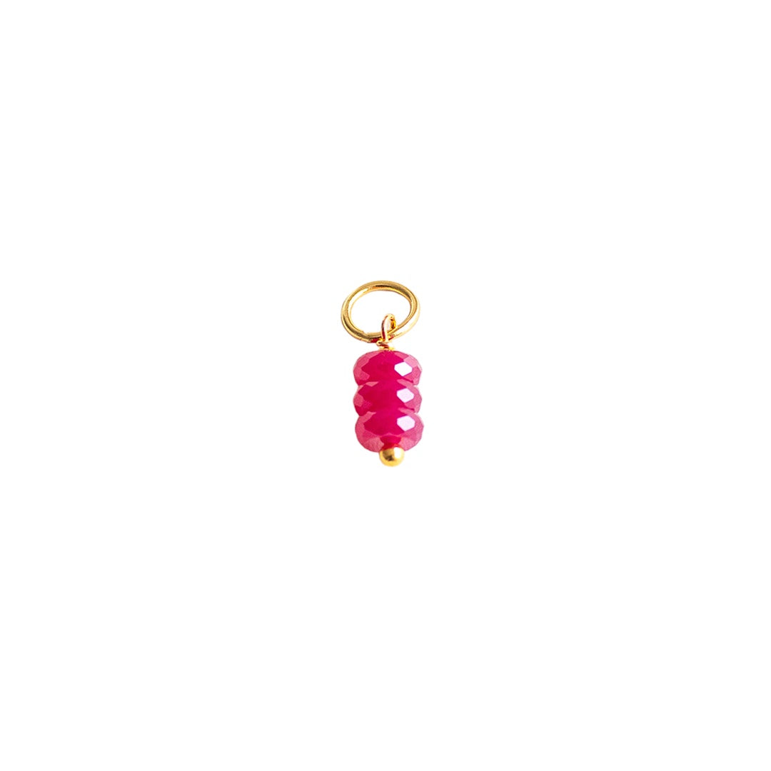 Genuine Ruby Stack Charm - CYO