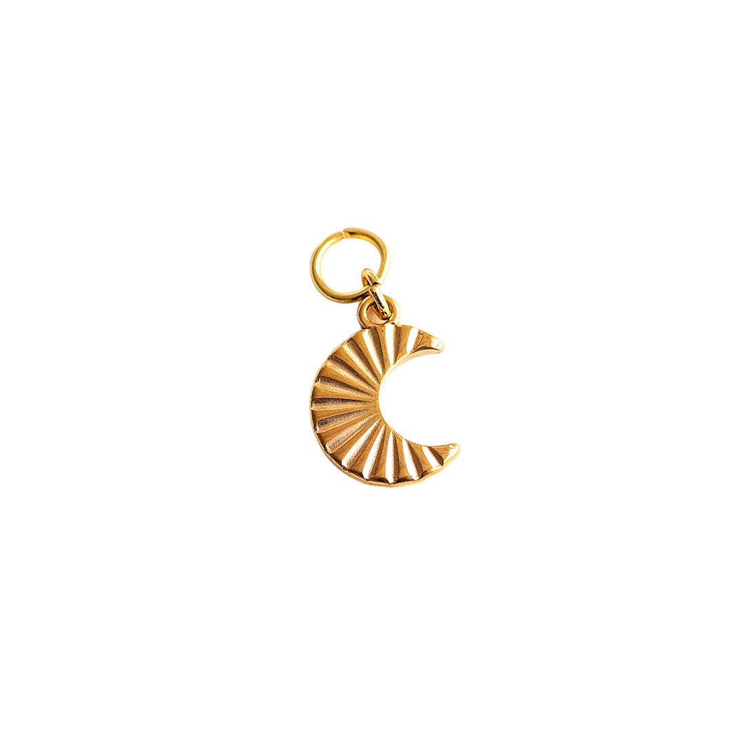 Striped Moon Charm  - CYO