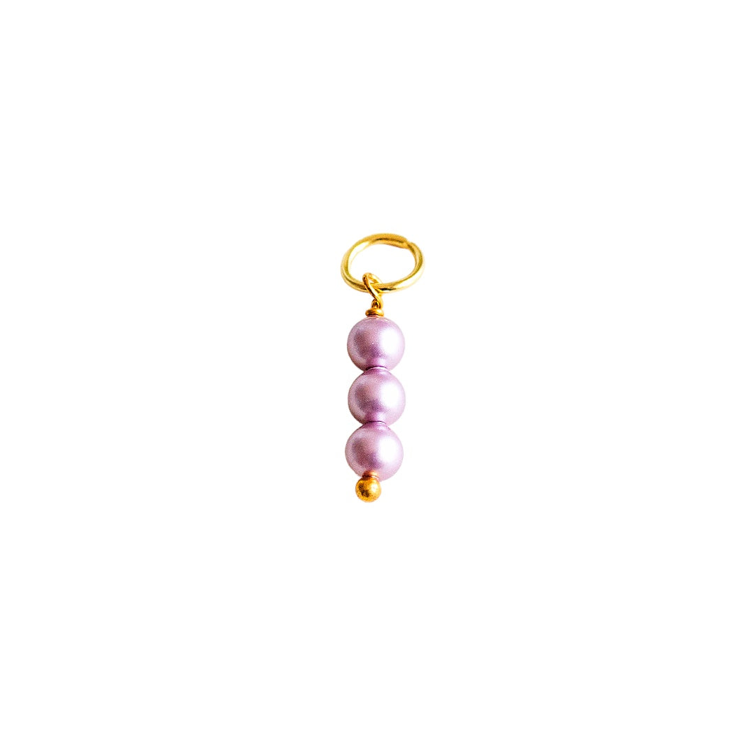 Lavender Pearl Stack Charm - CYO