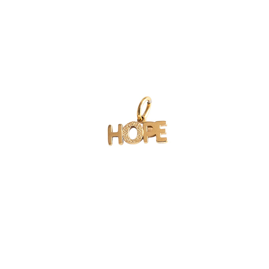 Flat Hope Affirmation Charm - CYO