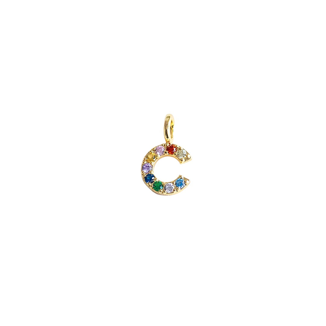 Rainbow Crystal Initial Charm - CYO