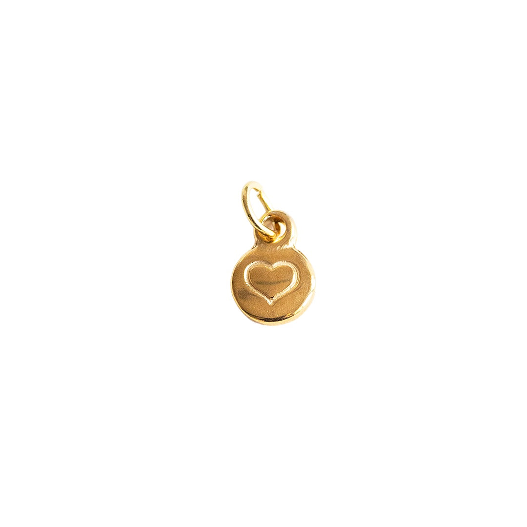 Pebble Heart Charm - CYO