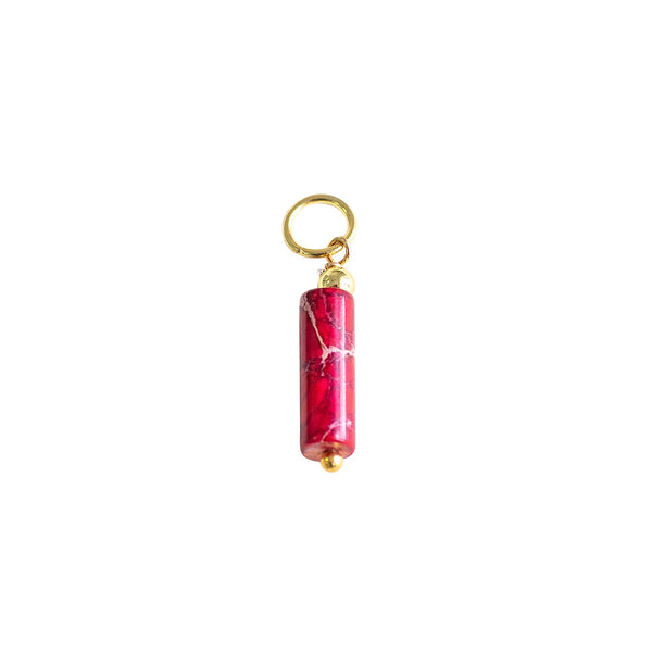 Red Jasper Tube Charm - CYO