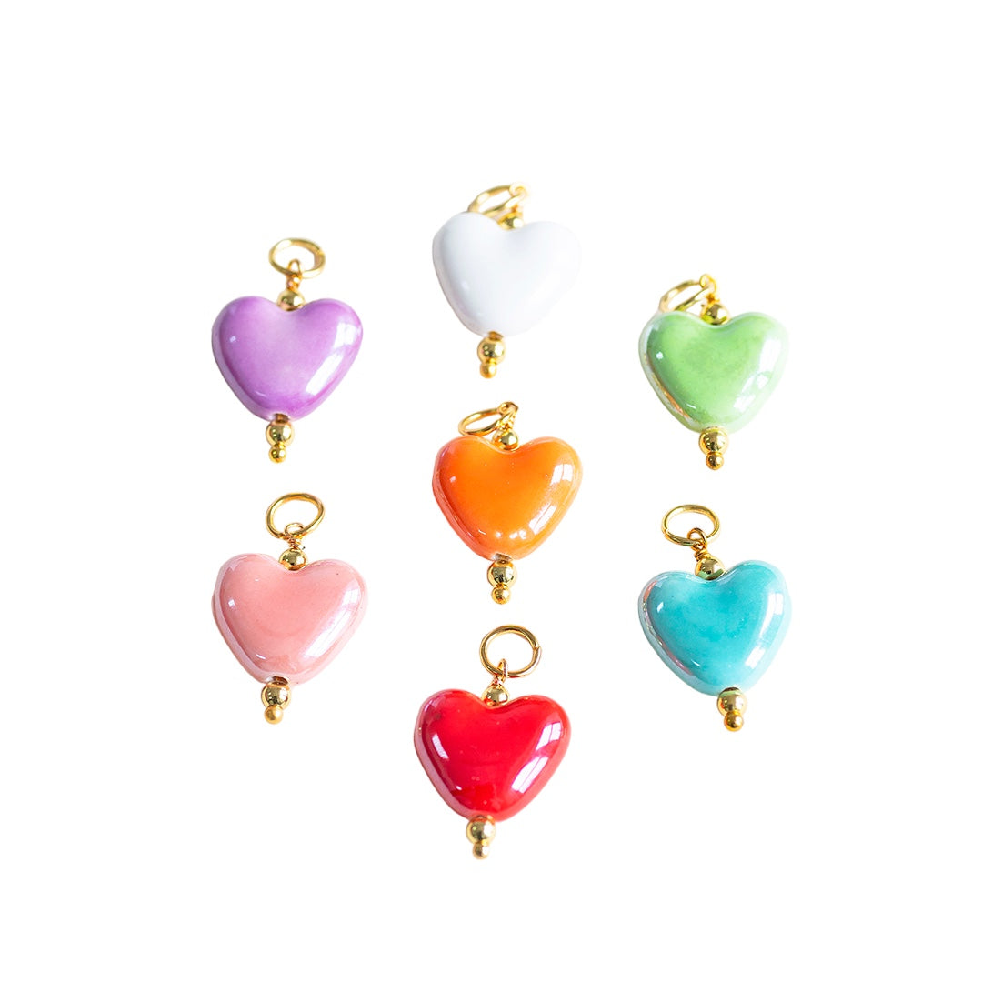 Glazed Heart Charm - CYO