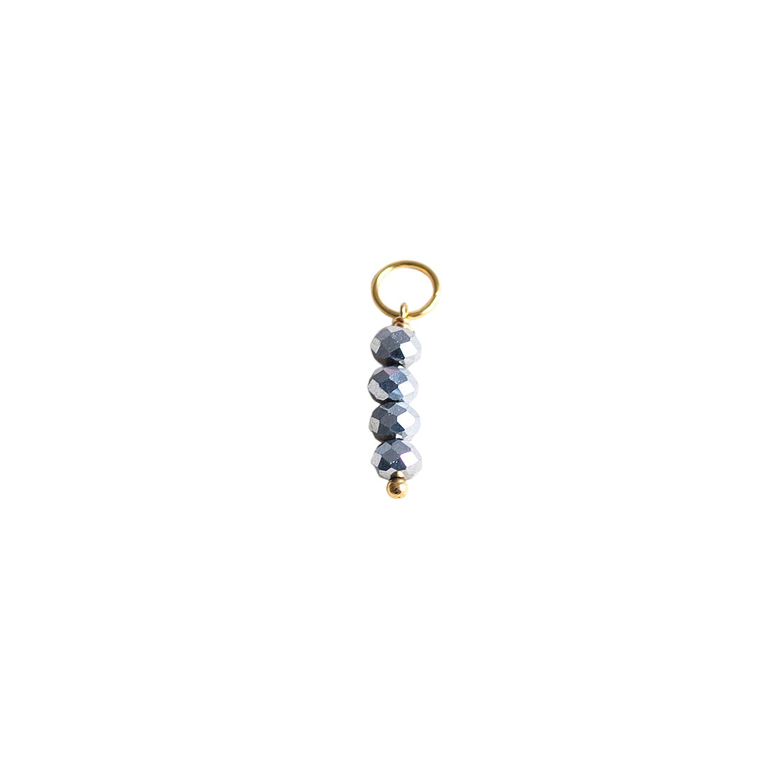 Silver Grey Stack Charm - CYO