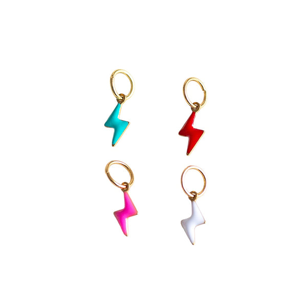 Enamel Lightning Bolt Charm - CYO