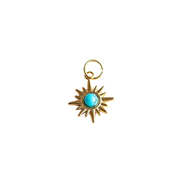 Turquoise Sun Charm - CYO