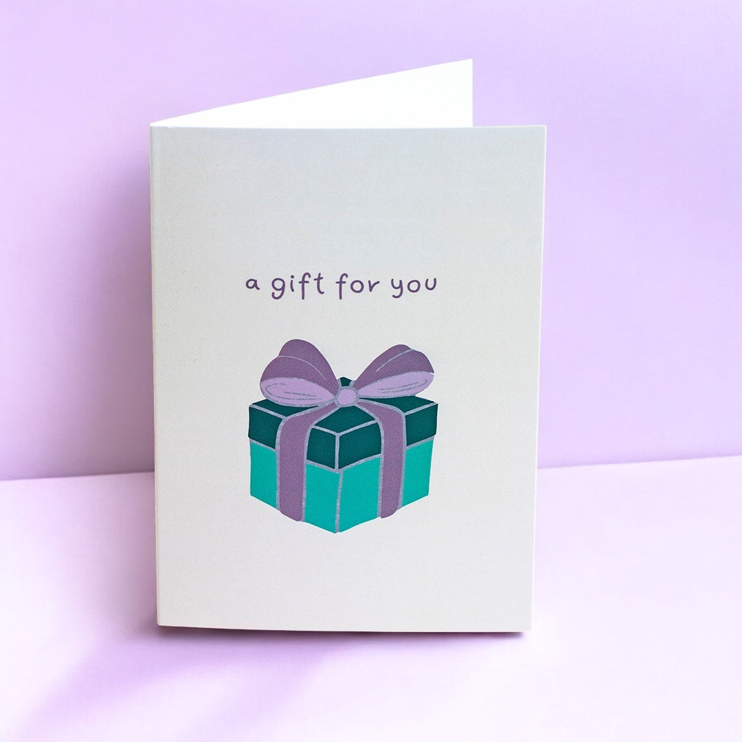 Gift For You Greeting Card – Present Box Design