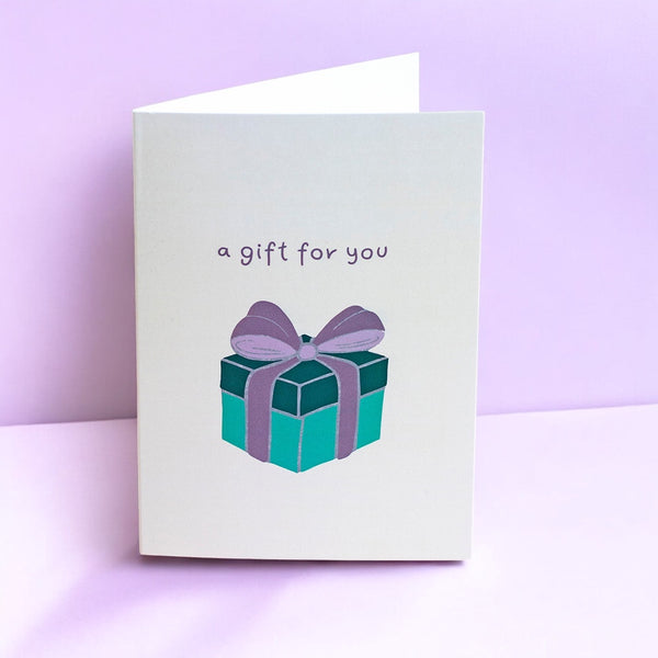 Gift For You Greeting Card – Present Box Design