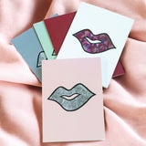 Joy By Corrine - Abstract Lips Greeting Cards