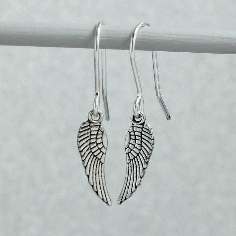 Image shows  angel wing earrings