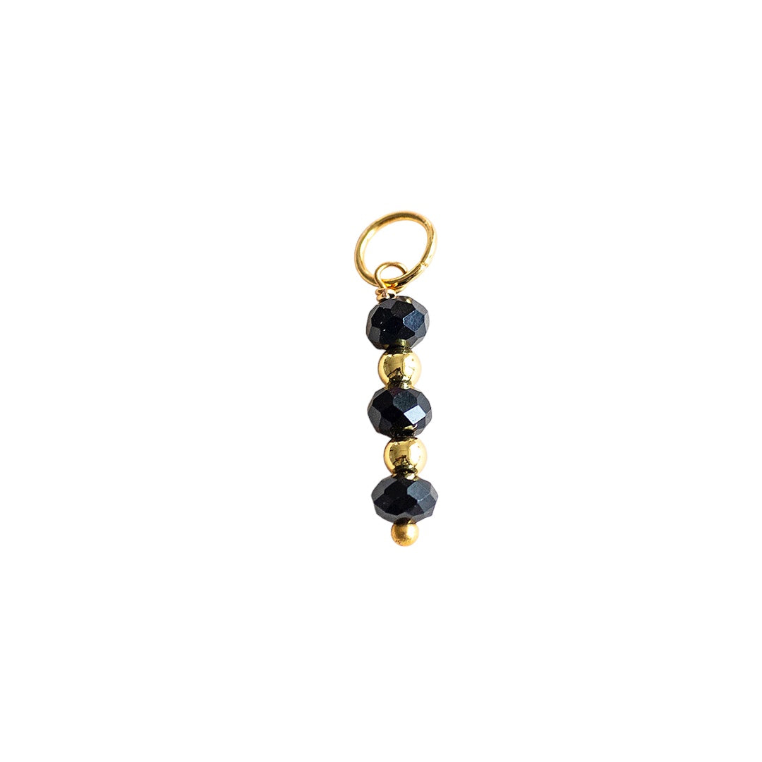 Black and Gold Stack Charm - CYO