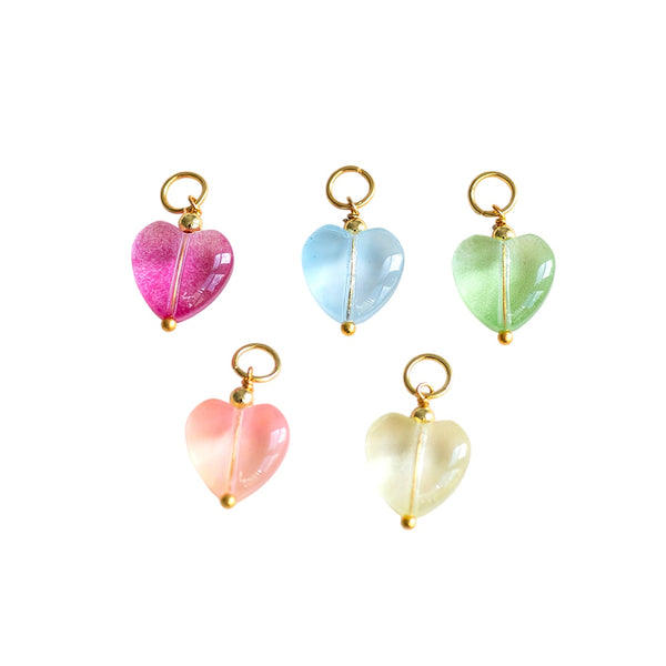 Glass Heart Charm - CYO