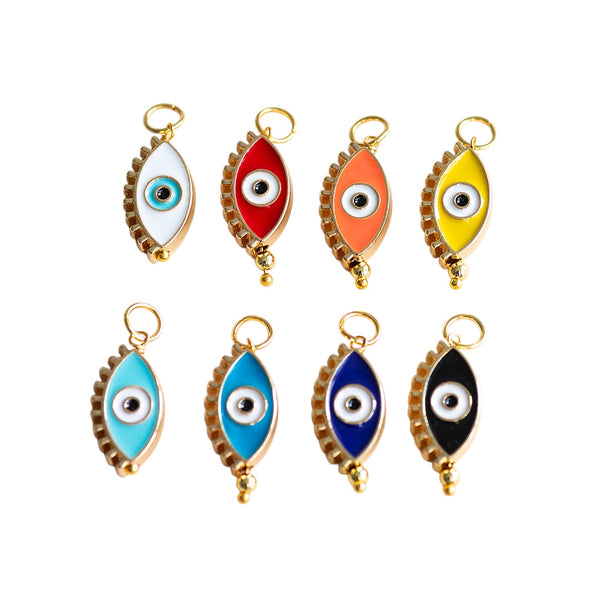 Enamel Evil Eye Charm - CYO