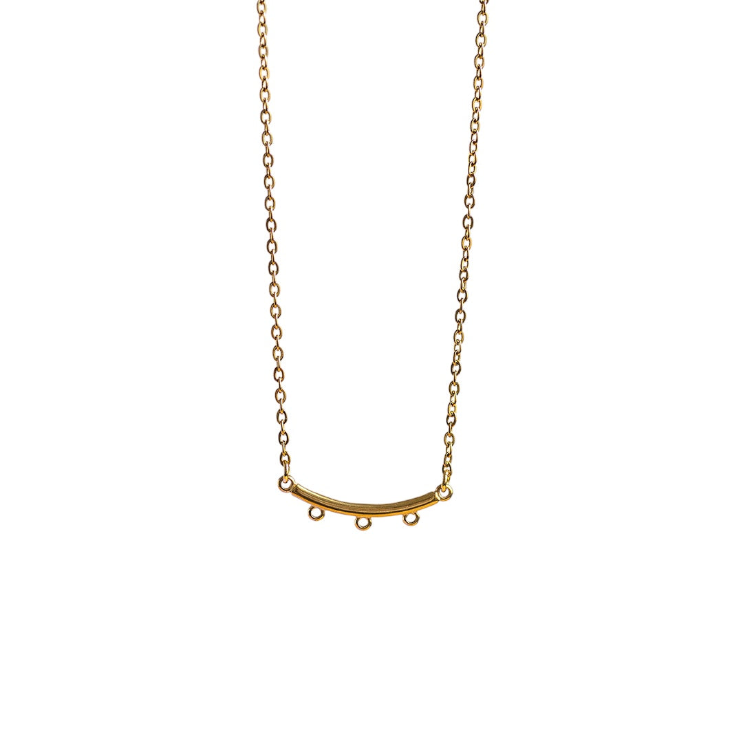 Three Charm Bar Base Necklace - CYO