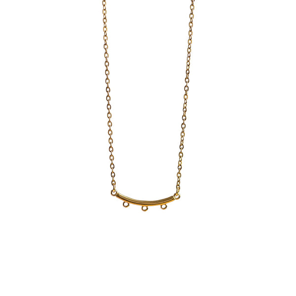 Three Charm Bar Base Necklace - CYO