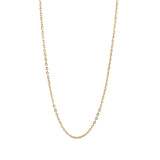 image show a medium fine trace chain necklace on a white background