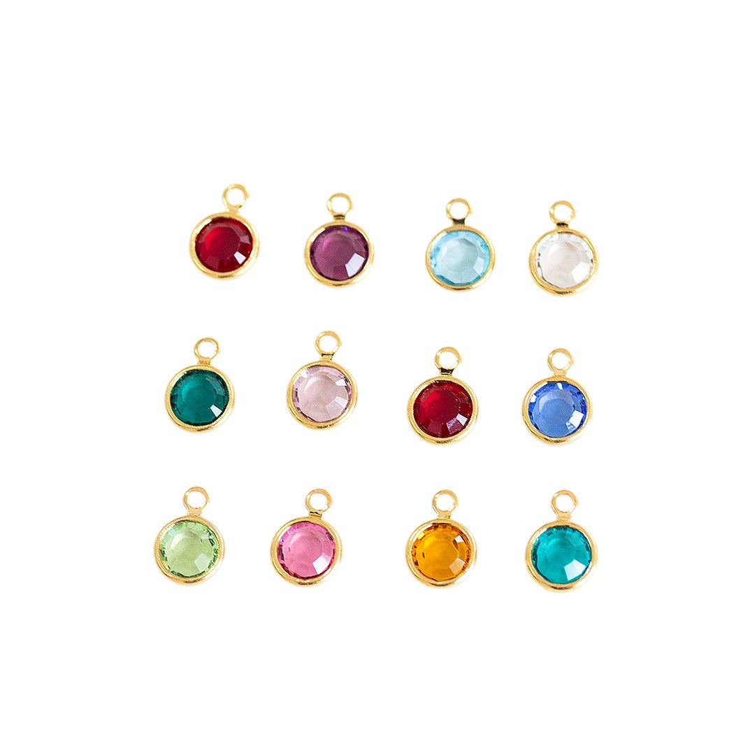 Round Birthstone Charm - CYO