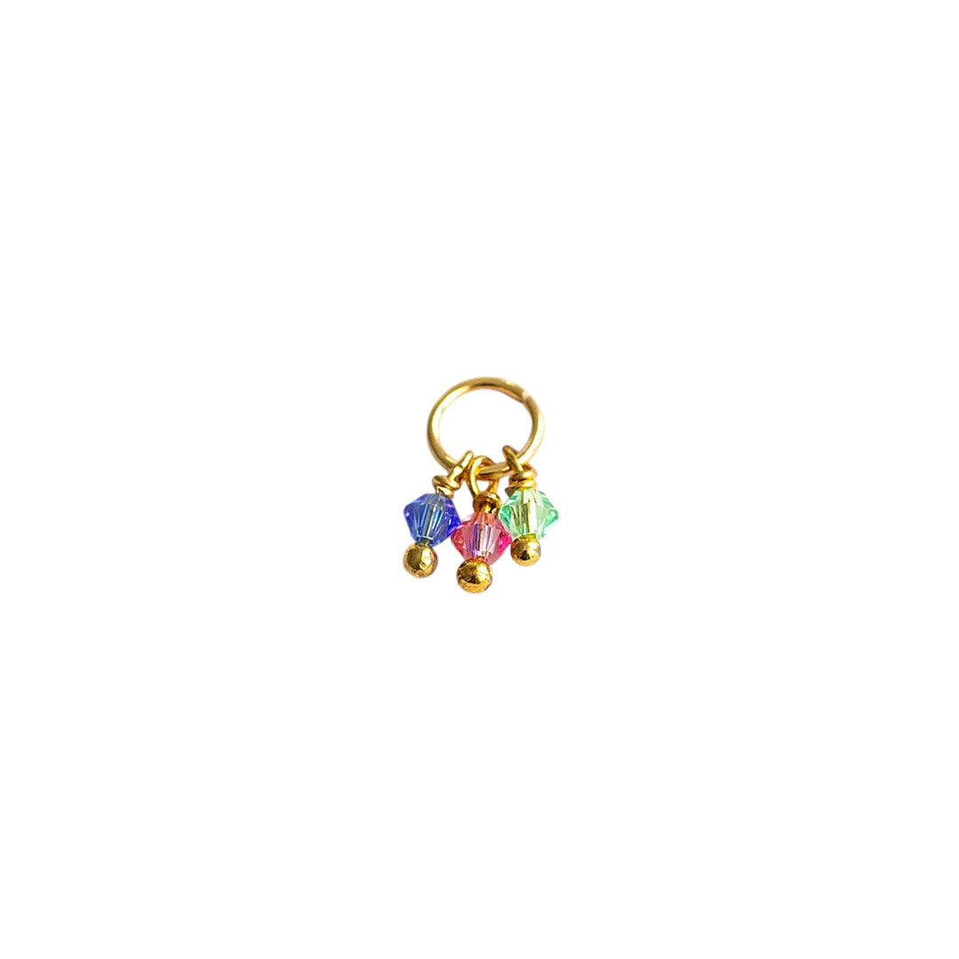 Three Birthstone Cluster Charm - CYO