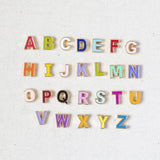 Image shows all enamel letters
