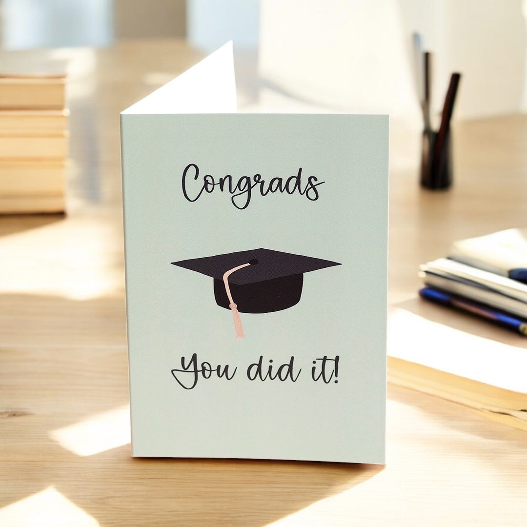 Graduation Card - Congrats You Did It JOY by Corrine Smith Graduation Card - Congrats You Did It JOY by Corrine Smith
