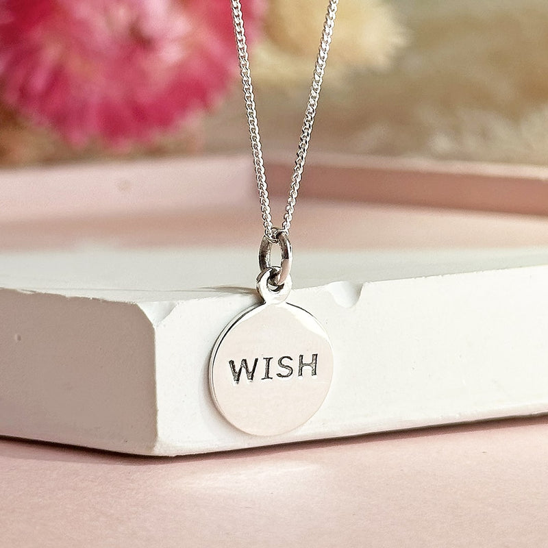 Sterling Silver Wish Necklace