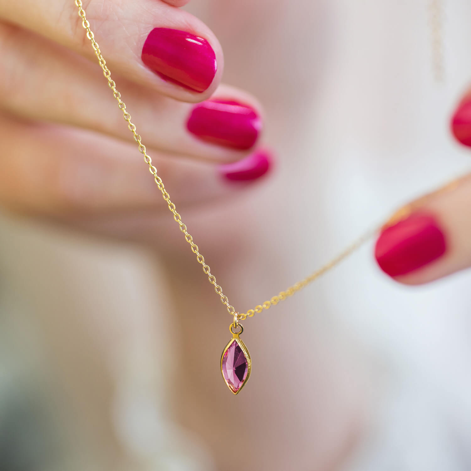 Marquise Swarovski Birthstone Pendant JOY by Corrine Smith