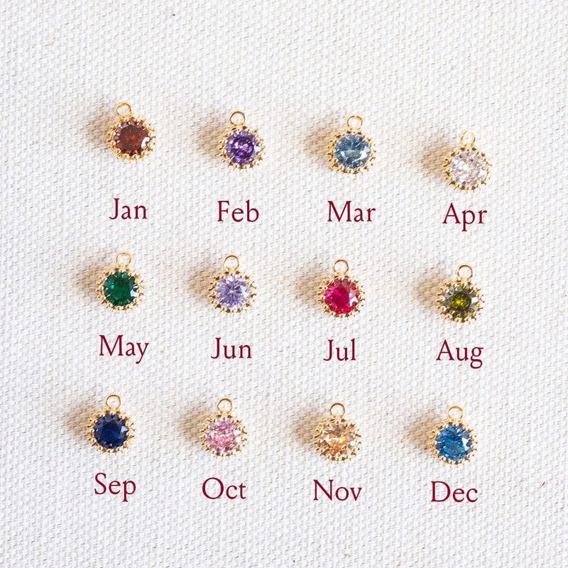 Images shows all 12 birthstones