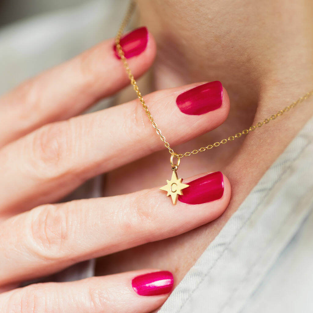 STAR Collier Necklace MAILLE FEUILLES VINTAGE STYLE STAR Collier Necklace MAILLE FEUILLES VINTAGE STYLE