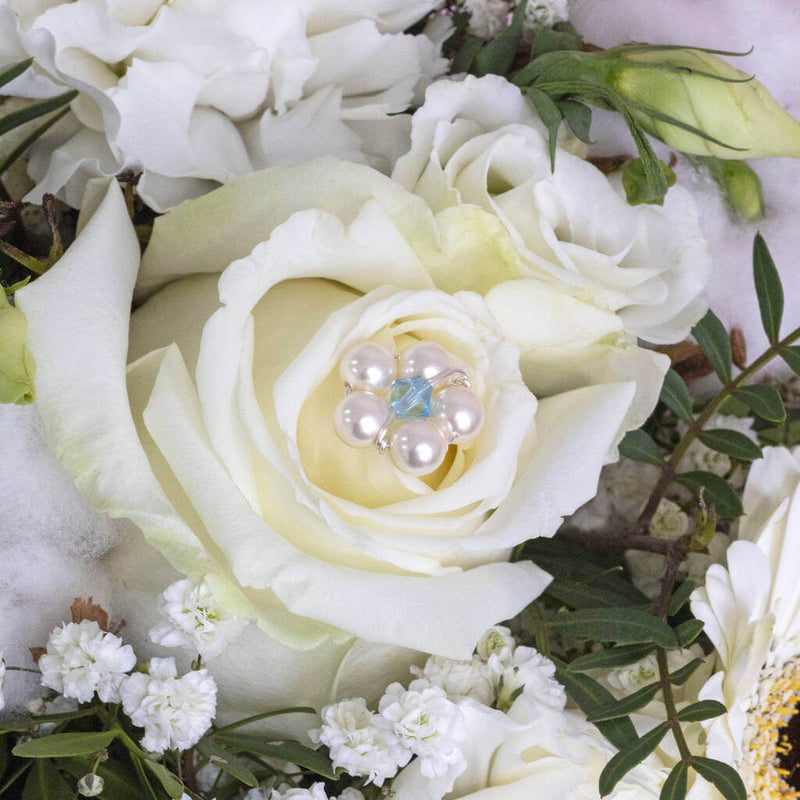 Set of Three Pearl Flower Bouquet Pins – JOY by Corrine Smith