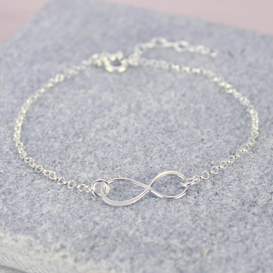 Image shows Sterling Silver Infinity Bracelet