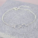 Image shows Sterling Silver Infinity Bracelet