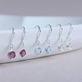 Image shows selection of Swarovski crystal birthstone earrings 