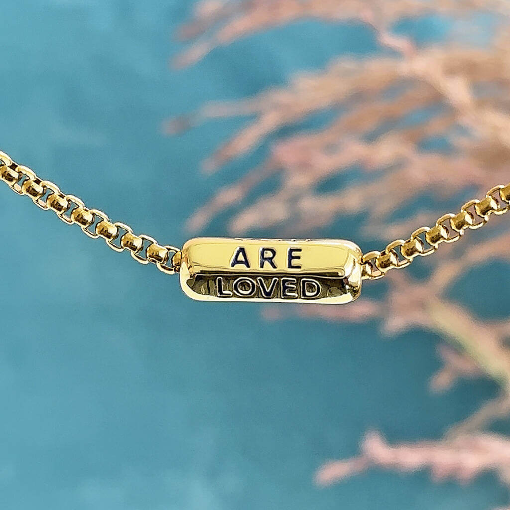 You Are Loved Spinner Necklace JOY by Corrine Smith