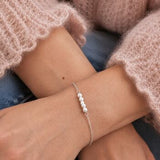 Sterling silver pearl bracelet with Swarovski pearls, timeless jewellery for effortless layering and everyday wear.