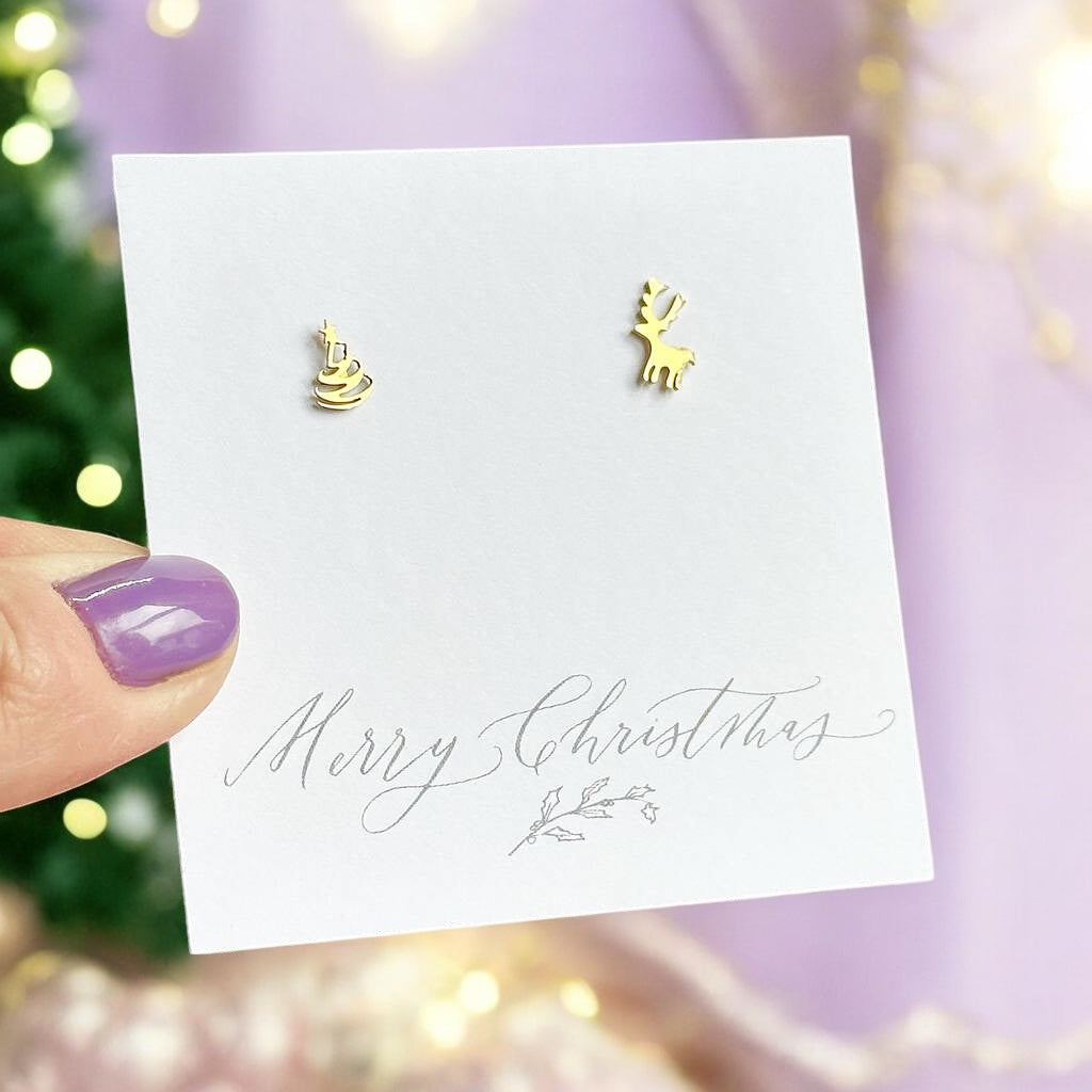 Reindeer earrings hotsell