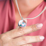 Customisable birthstone locket necklace to celebrate your family with meaningful jewellery.