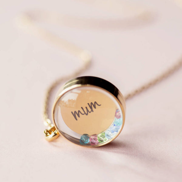 Create Your Own Personalised Family Birthstone Locket Necklace