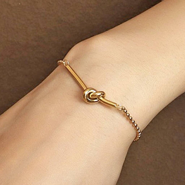 Friendship Knot Bar Bracelet