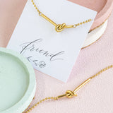Friendship Knot Bar Bracelet