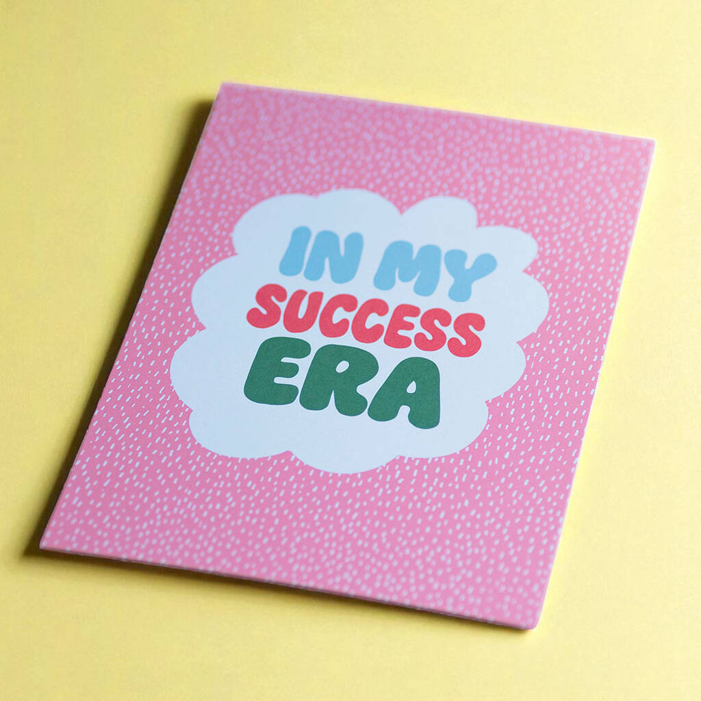 Colourful inspirational wall art print with success era positive message
