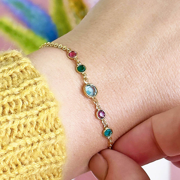 Mother's bracelet children's deals birthstones